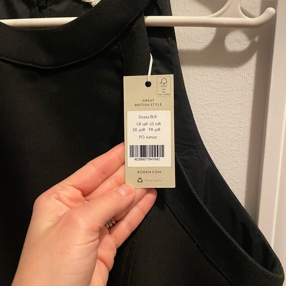 NWT Boden Sleeveless Mini Shift Dress - Picture 4 of 5